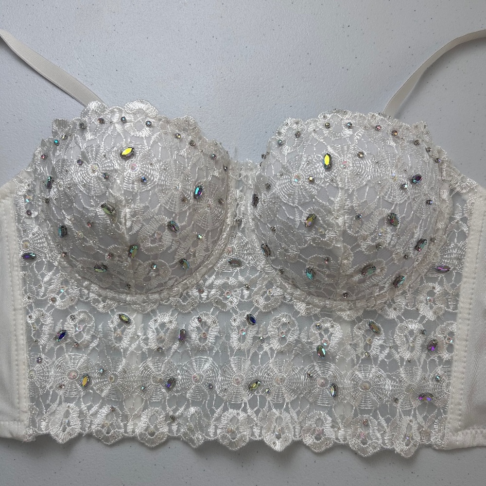White WINDSOR l corset top l Size S